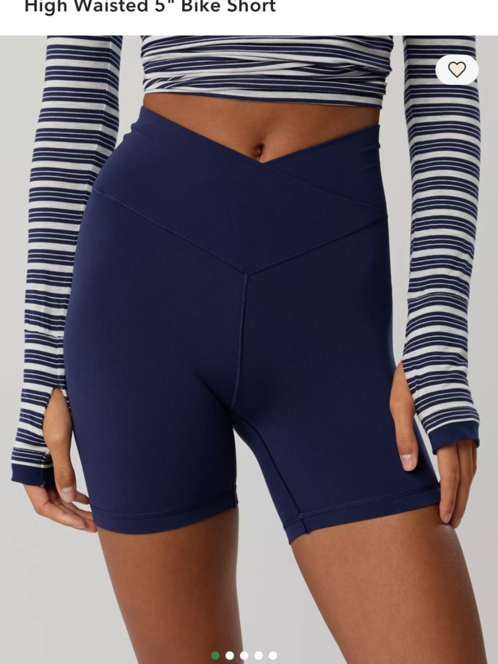 aerie offline crossover 5” bike short, L